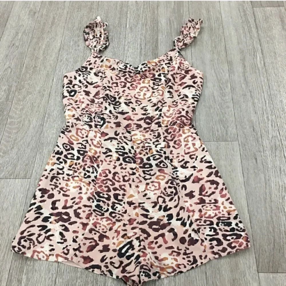 Wild Honey Animal Print Romper